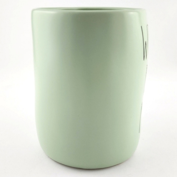 ⭐️2/ $50⭐️ Rae Dunn Artisan Mug  Pale Green Large Black Letters WORLD'S BEST MOM - Picture 5 of 10
